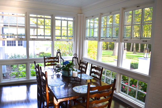 Enclosed Porch Dining Area