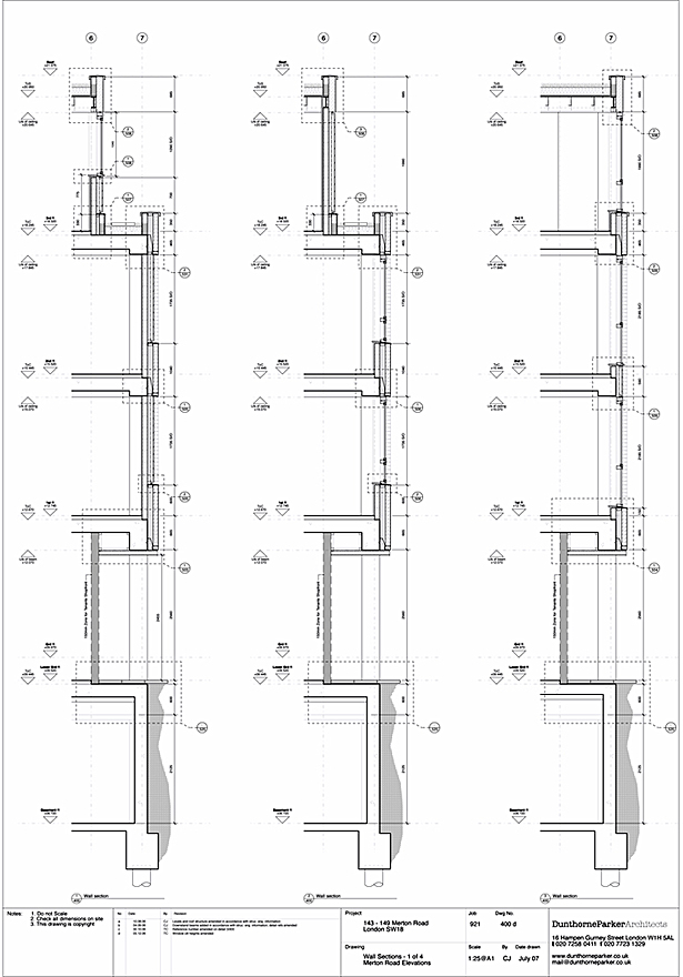 Wall sections