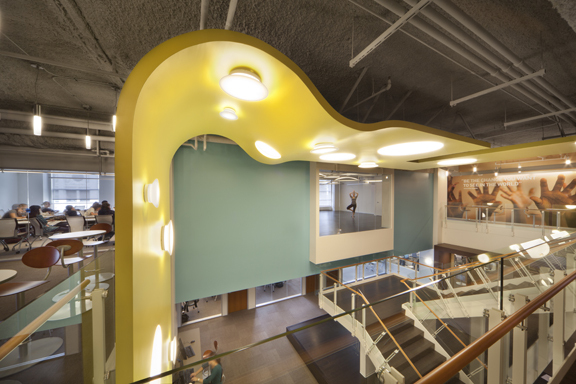View towards Wellness Studio