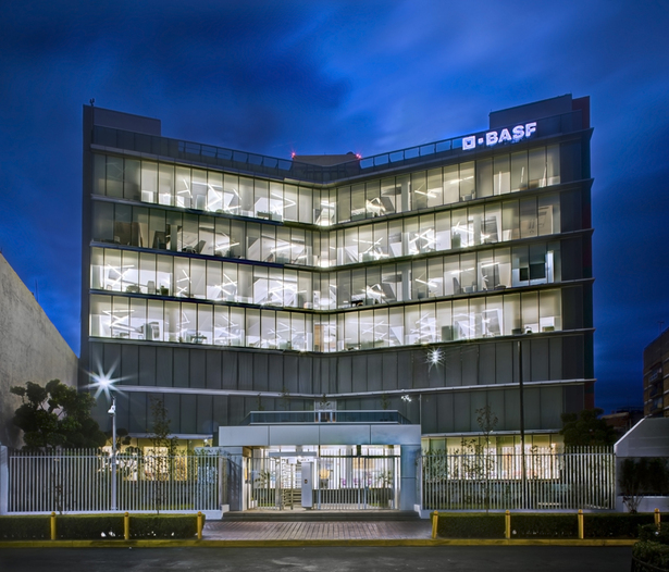 Main elevation night view