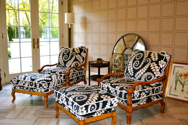 Sun Room, Reupholstered Chairs