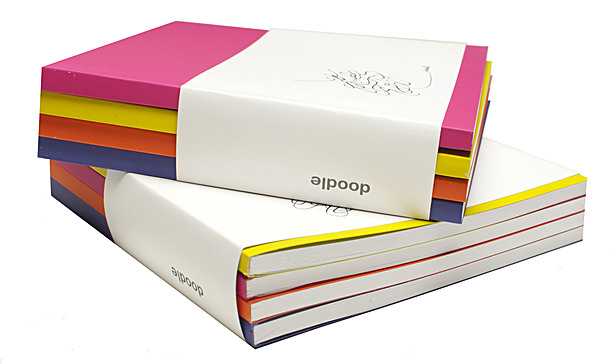 Sketchbook: Doodle Series ( a set of 4 brightly colored sketchbooks)