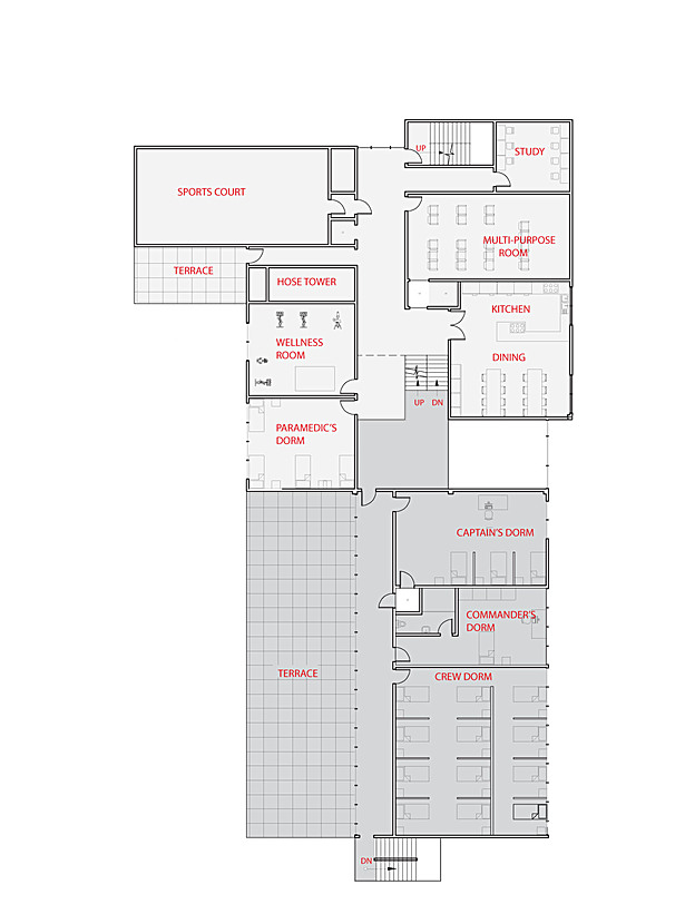 2nd floor plan NTS