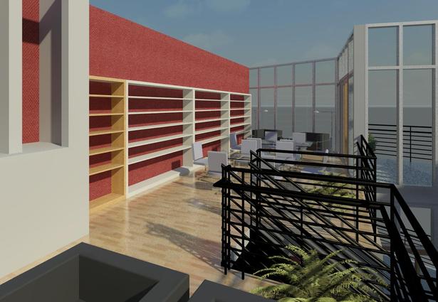 Epic Condominium (MIami, Fl.): Library & gallery rendering