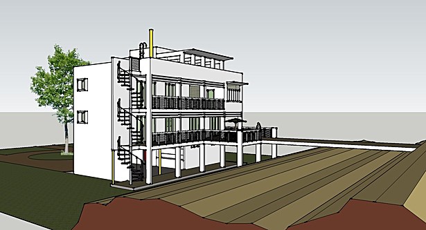 West elevation