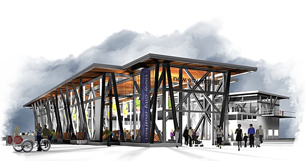 Conceptual rendering of the New City market