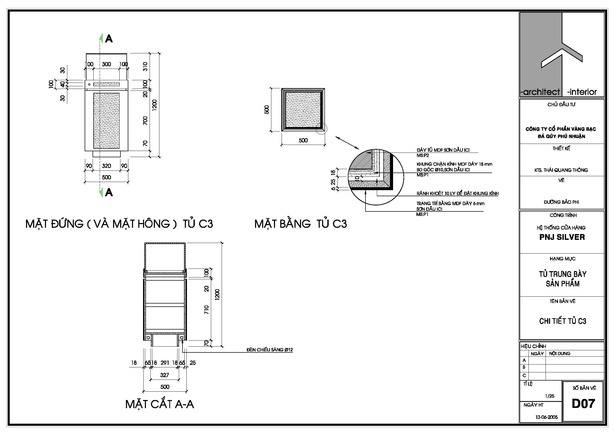 Cabinet details