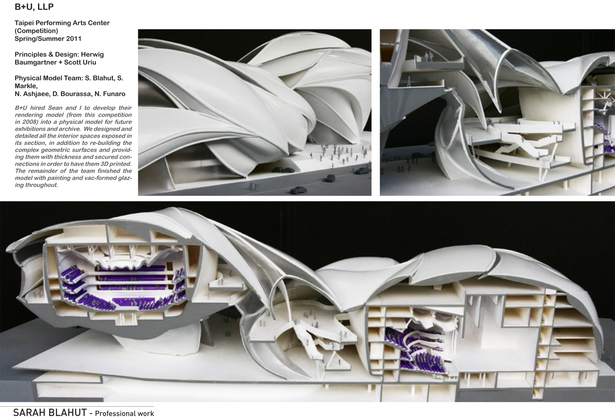 Taipei Performing Arts Center Model - Professional Work