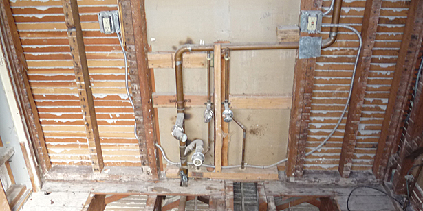 Master Bathroom Vanity During