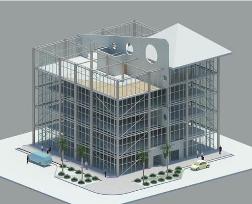 Retail/Office design proposal (MIami, Fl.): rendering