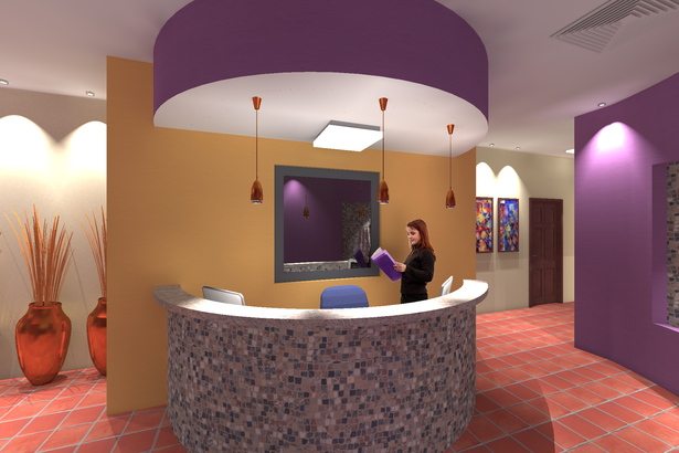 Interior Reception Desk.