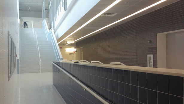 View of Lower Level Lobby ouside Gymnasium