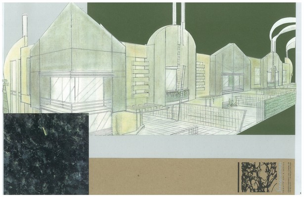 Urban Townhouses | Exterior Hand-Sketch