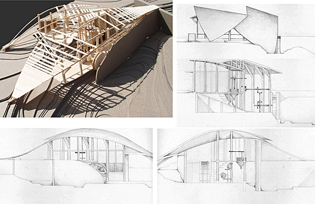 Mackinaw Mill Creek Renovation | Hand Crafted Modeling and Drawing, Shadow and Water Engineering Research
