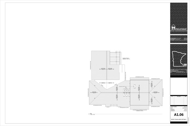 Karr Residence. Construction Drawings. Roof Plans.
