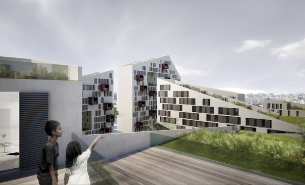 AQSO arquitectos office. Connecting riads. Terrace