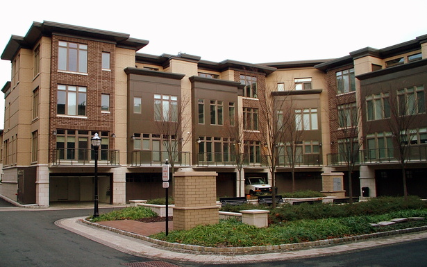 INTERIOR TERRACE VIEW OF TYPICAL CONDOMINIUM BUILDING