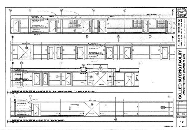 Interior Elevations- Skilled Nursing Corridors & Crossing
