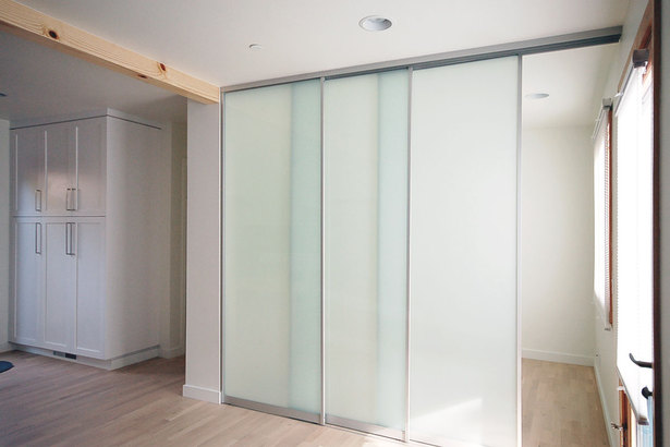 translucent sliding wall system provides privacy + light