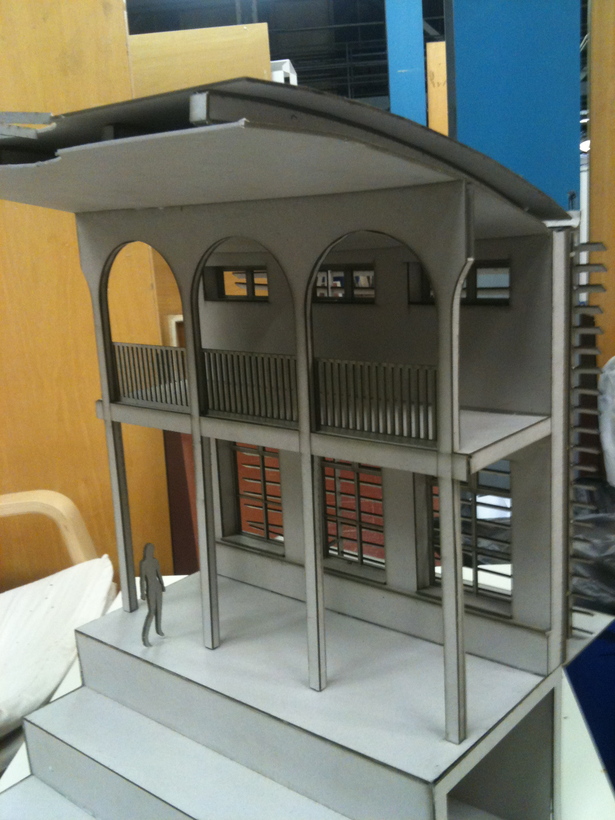 Model of a hammam and spa