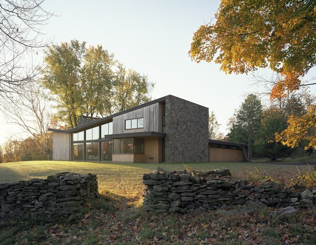 Exterior with Stone Wall