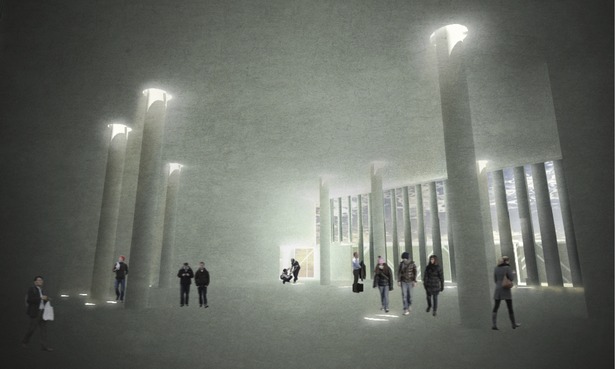 View in the large exhibition space