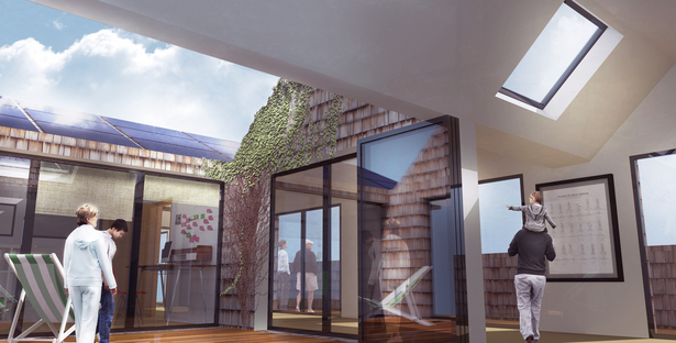 The homes can be arranged in many ways, depending on the owners needs and means