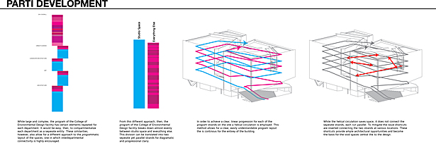Development of the sandwiched, double helix parti with shortcut connections.