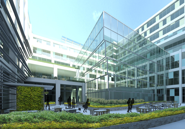 Courtyard and Auditorium