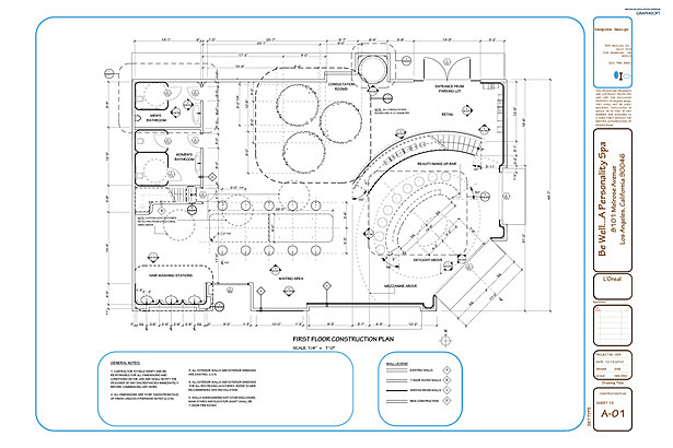 A-01 First Floor Construction Plan
