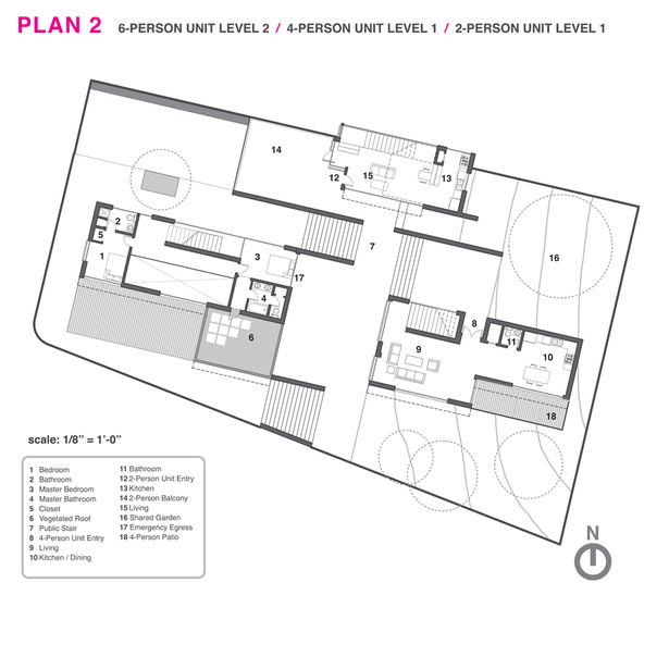 Second level floor plan