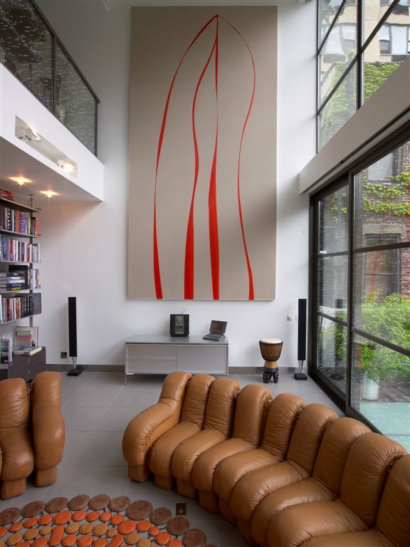 Emilio Garcia artwork in living area