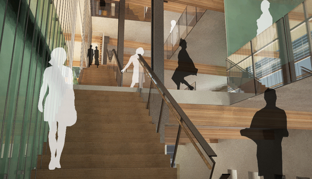 Open stair sequence