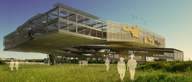An exterior rendering 