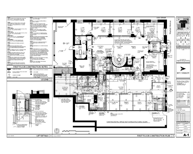 First floor construction plan
