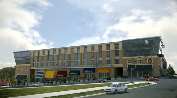 street level retail with medical offices above