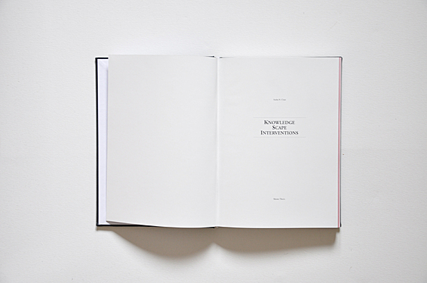 Title page of thesis book on 
