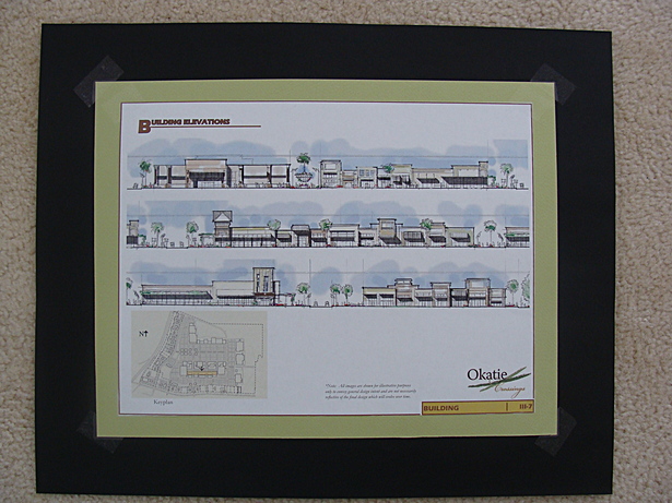 Elevation Proposal of the Shops at Okatie