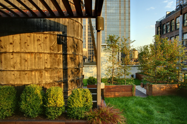 Midtown Minimal Rooftop Garden. Photo: T. G. Olcott