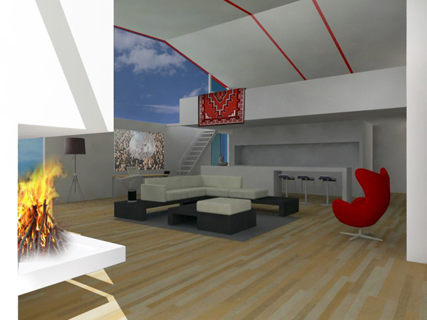 modern cabin
