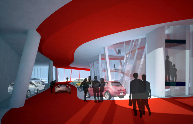 Interior view of dealership
