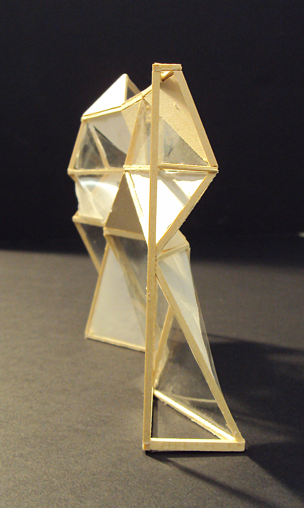 side view, geometric pattern