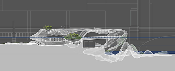section through entrance