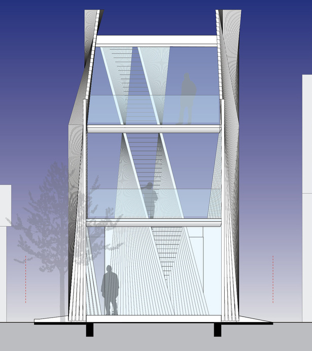 Transverse elevation