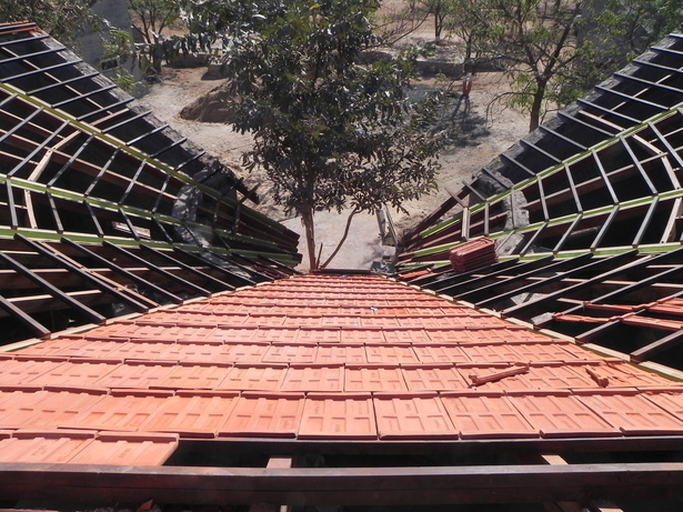 Dormitories roof - under construction