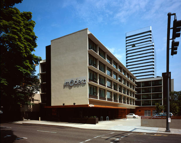 A former mid-century motor lodge.