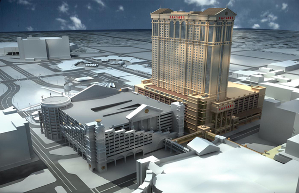 Caesars Transportation Center - Hotel Tower not built SW view.