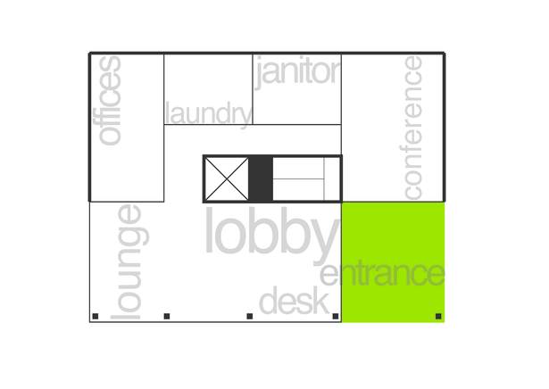 Ground level plan