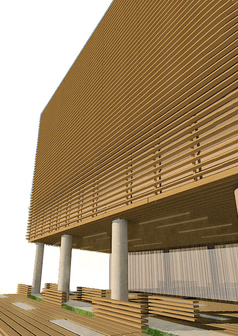 Rendering of Exterior Facade