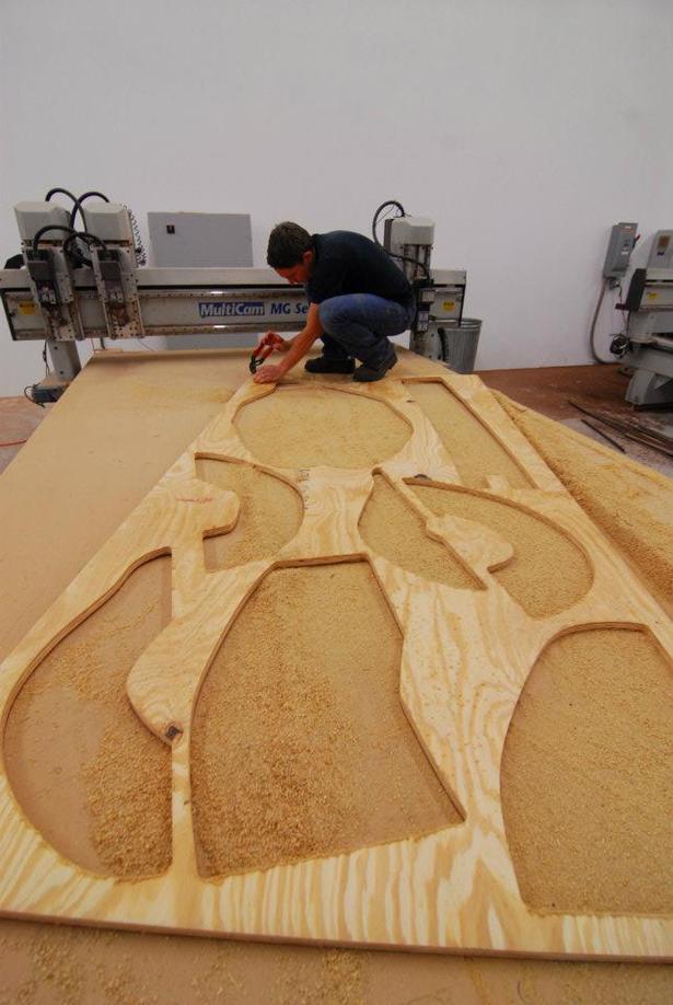 CNC work handled by me at a local CNC wood shop, CamCraft.